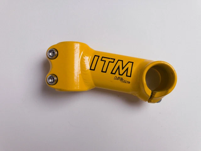 Potence Vélo ITM Racing Big One 140 Mm Jaune - Neuf En Boîte - Style Pantani