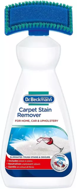 Dr. Beckmann Carpet Stain Remover with Cleaning Brush 650ml Removes Dried Stains