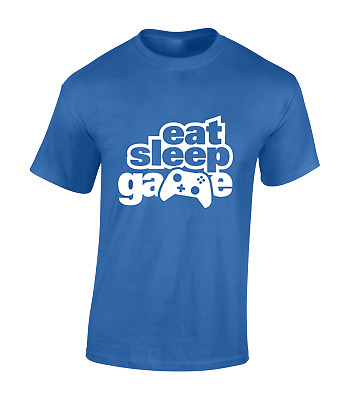 Eat Sleep Game Mens T Shirt Gamer Gaming Design Gift Present Idea Pc Computer
