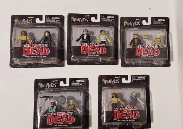 Diamond Select The Walking Dead Minimates Series 7 Complete Set Toy R Us Rare