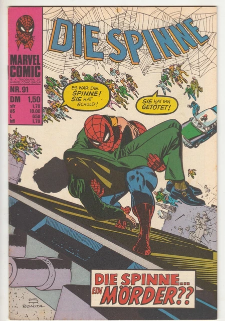 Die SPINNE Nr. 91 (1) sehr guter ZUSTAND Williams ORIGINAL spider-man
