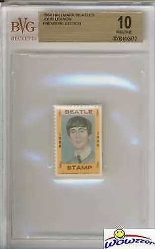 1964 Hallmark Beatles francobollo John Lennon BGS 10 incontaminato