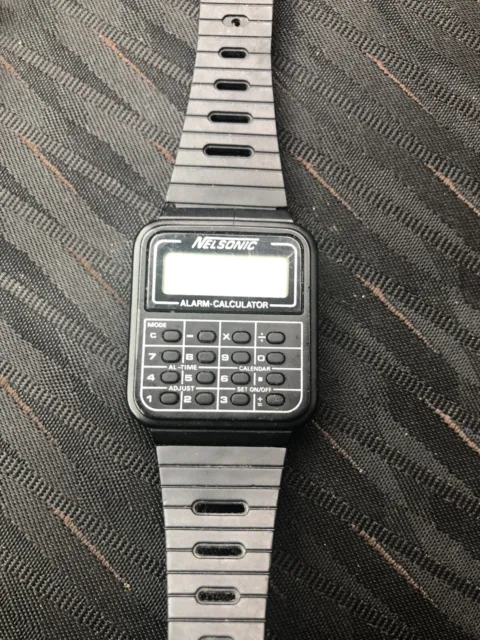 Vintage NelSonic Alarm/Calculator Watch (Untested)