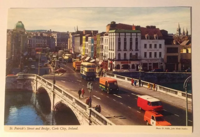 St Patrick Street And Bridge , Cork City,  Postcard