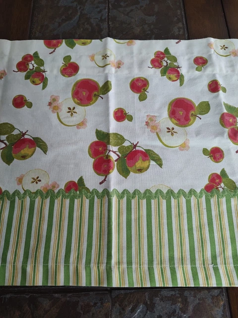 Vintage Apple Print Window Valance 59 inches long Vintage Apple Print Window Valance 59 inches long