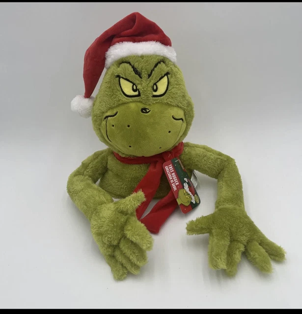 NEW DR SEUSS The Grinch Christmas Tree Hugger/ Topper Poseable Plush