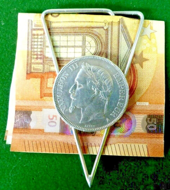 Eloi Pernet Argent Pince A Billets Jeton Napoléon 3 Empereur 1867 A