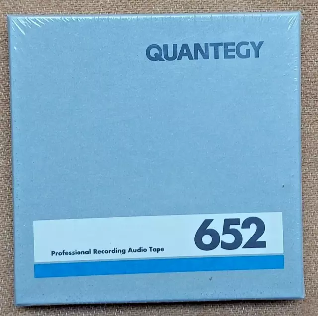 QUANTEGY 652 REEL TO REEL AUDIO TAPE 1200 FEET - 5 inch size (Ampex 652-151111)