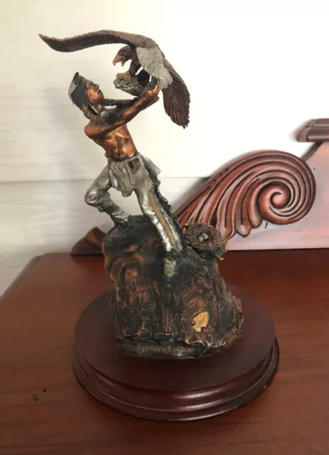 Legends C. A. Pardell Limited Edition Metal Sculpture "White Feather's Vision" Legends C. A. Pardell Limited Edition Metal Sculpture "White Feather's Vision"