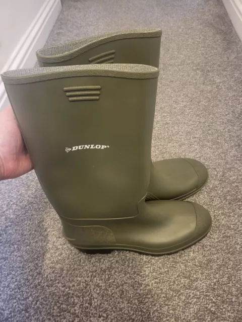DUNLOP MEN'S RUBBER Boots with High Leg - Green, Size UK 13, (MX974A) £ ...