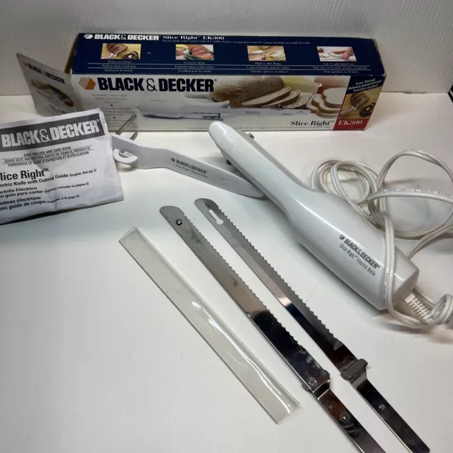 Black & Decker Slice Right 9 23cm ELECTRIC Carving KNIFE HOME KITCHEN  SLICER HQ