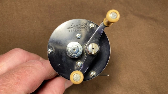 VINTAGE ZEBCO LANGLEY Streamlite Model 310 Fishing Reel Rare 