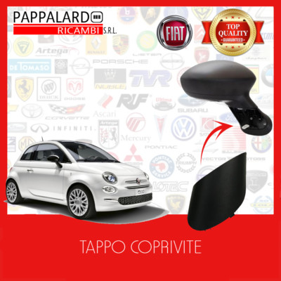 COPRI SPECCHIETTO FIAT 500 DX Mostrina Tappo Copriviti Specchietto 500C - Foto 6