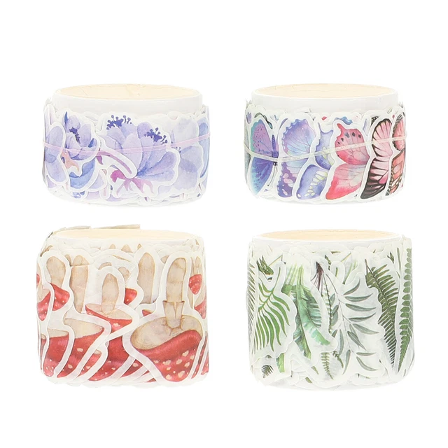 4 Rolls Art Craft Tape DIY Decorative Material Washi Tape Masking Tape Self Made