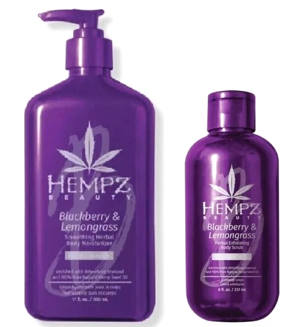Hempz Blackberry & and Lemongrass Body Moisturizer Lotion 17 oz + Body Wash Set Hempz Blackberry & and Lemongrass Body Moisturizer Lotion 17 oz + Body Wash Set