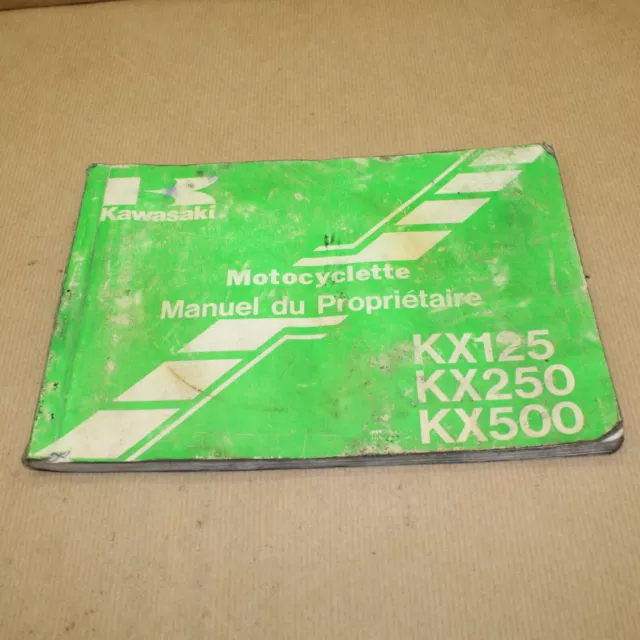 Manuel Technique D'entretien Du Proprietaire Kawasaki Kx 125 Kx 250 Kx 500