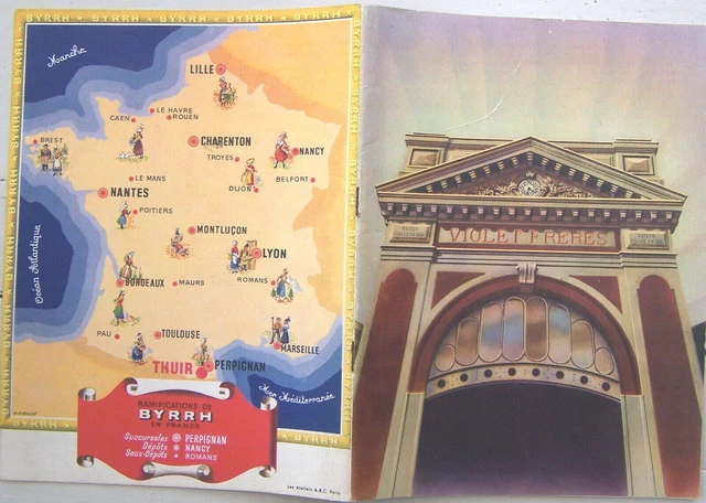 Plaquette publicitaire années 1950 BYRRH Caves Violet à THUIR 20 pages BE