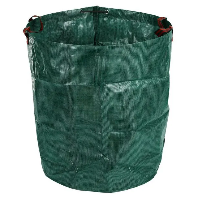 270L Bolsa de Residuos de Jardín Fuerte Resistente Reutilizable Plegable Basura Hierba S4P2