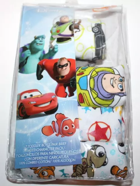 DISNEY MULTI-CHARACTER 4-PACK Toddler Boy's Pair Briefs - Size 2T