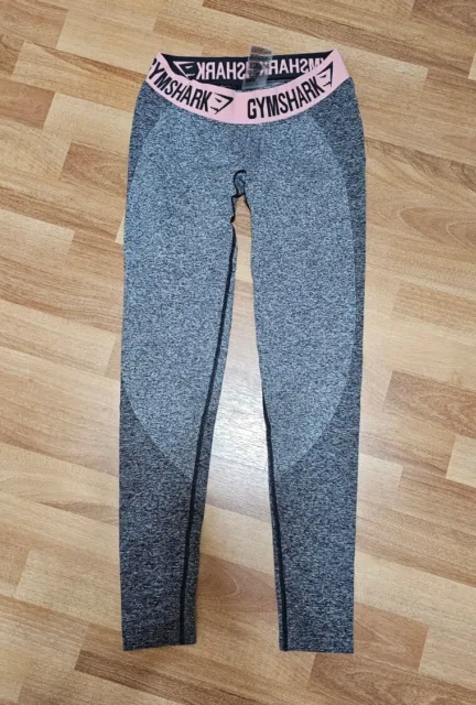 Gymshark Flex High Waisted Leggings - Grey/Pink XS