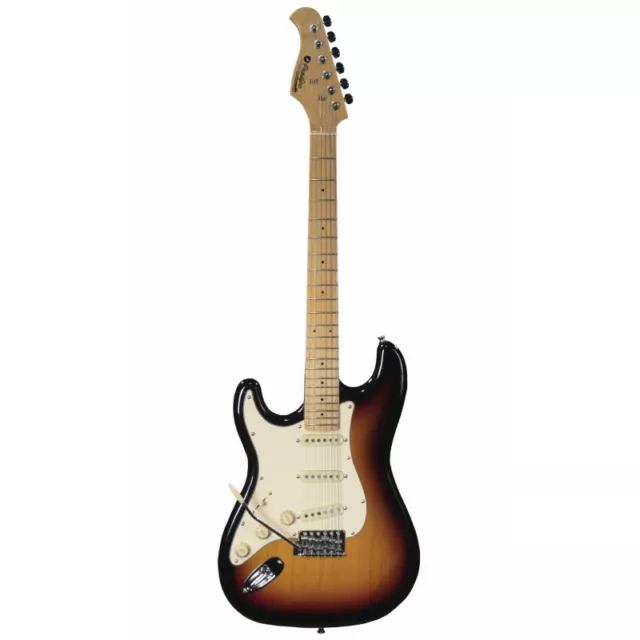 Prodipe ST80LHMA Sunburst - guitare électrique gaucher