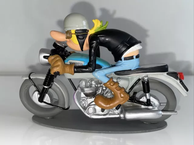 FIGURINE JOE BAR team 2 & moto Jean Manchzeck Sur Sa Triumph 650