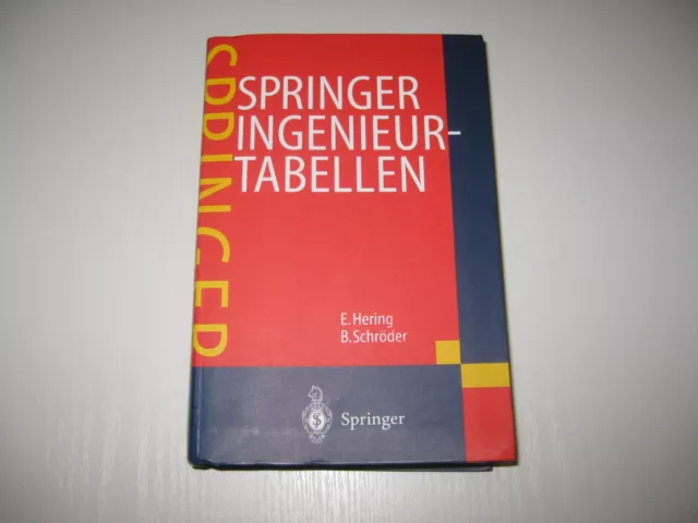 Springer Ingenieurtabellen von Bernd Schröder und Ekbert Hering 2004 (Gebunden)