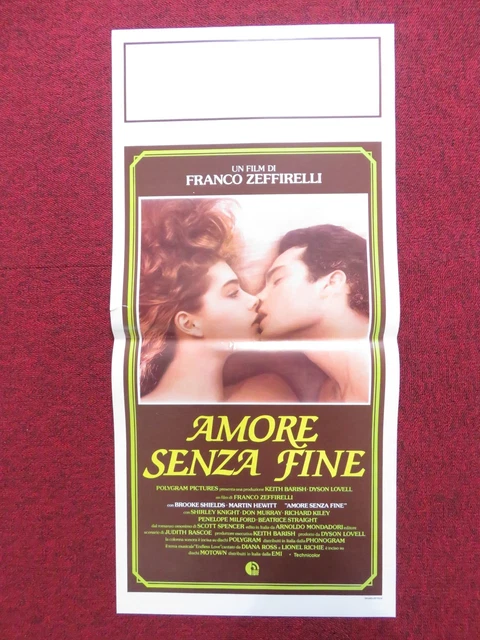 Endless Love Italian Locandina Poster Brooke Shields Martin Hewitt 1981