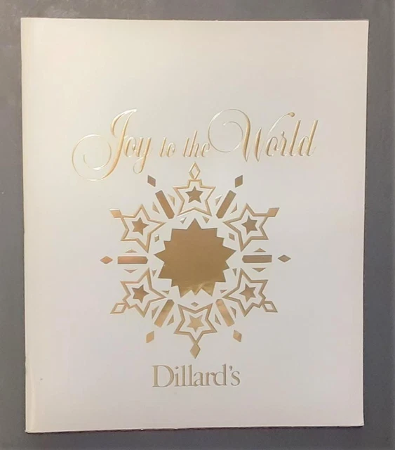 DILLARD'S DEPARTMENT STORE 1990 Christmas Catalog Joy To the World 76