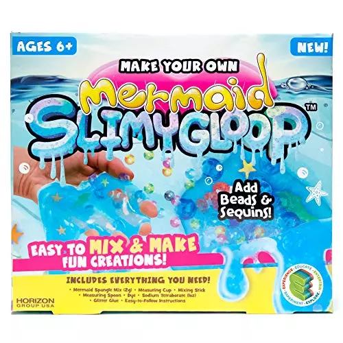 Slimygloop Make Your Own Mermaid DIY Slime Kit by Horizon Group Mix & Putty NIB