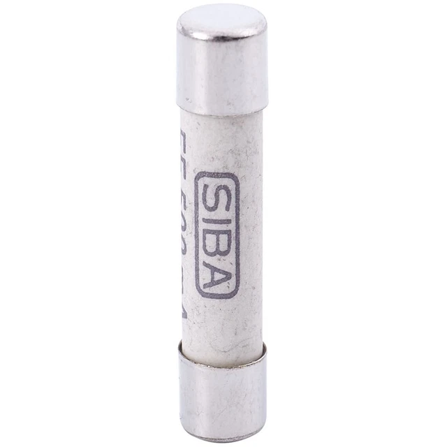 5 PièCes Argent + CéRamique Blanche 1000V 500MA 6,3 X 32 Mm Fusible en CéRamiqD2
