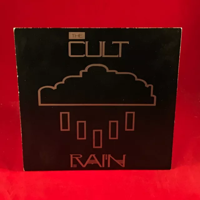 THE CULT Rain 1985 UK 7" vinyl single Little Face Beggars Banquet original 45 ~