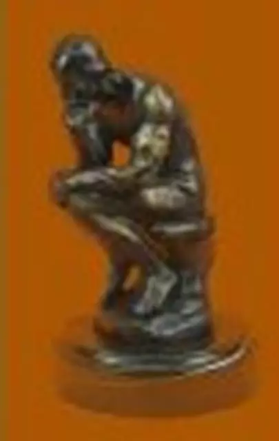 Bronze Statue The THINKER sculpture Figurine The Poet Classic Art Home Decor 2