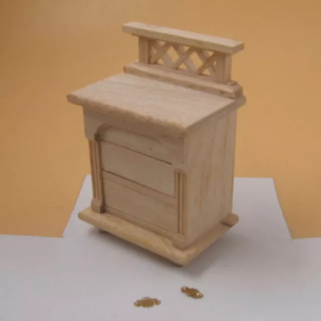 Dollhouse 1:12 Scale Plain Wooden Cabinet Locker Furniture Miniature Accessories