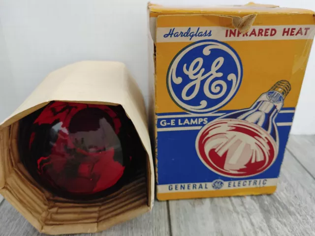 Bombilla De Calor De Luz Infrarroja General Electric Ge De Colección (Caja Original)