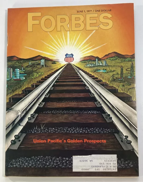 Forbes Magazine Vtg 1977 Rare Ads Union Pacific Saudi Aldi Tenneco Playboy Oil