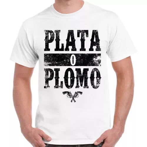 Plata O Plomo Narcos Pablo Escobar Cool Gift Retro T Shirt 2389