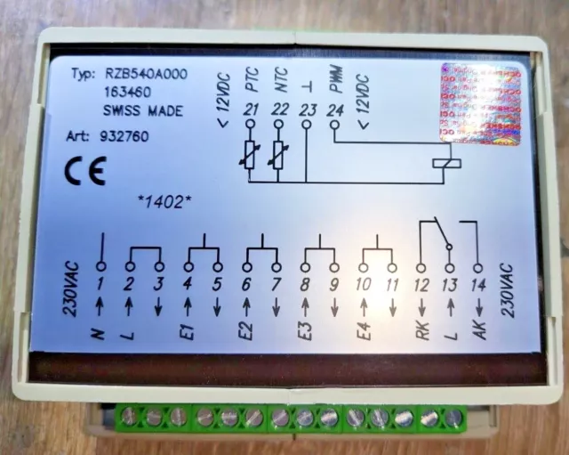 Riparazione modulo I/O Elesta RZB540A000 ad esempio regolazione Ochsner O-Tronic 163460