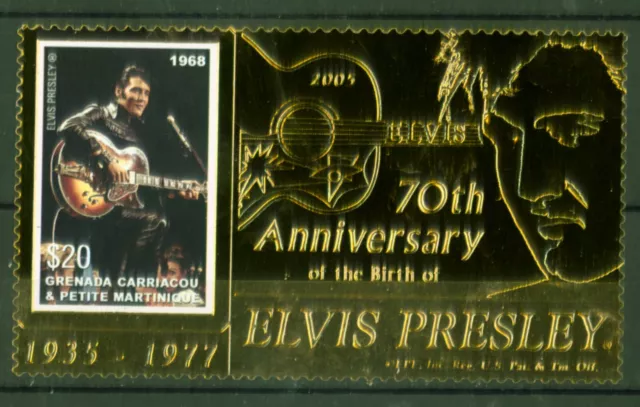 Grenada Grenadinen 2006 - Elvis Presley - 70. Geburtstag - Gold Folie - Nr. 4252