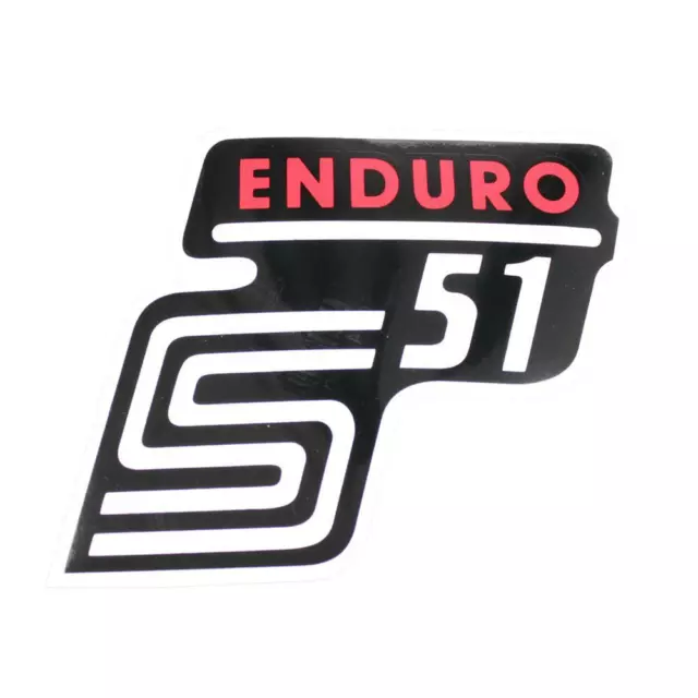 Aufkleber für Simson S51 S50 S70 Enduro S51E rot weiß schwarz Seitendeckel Herz