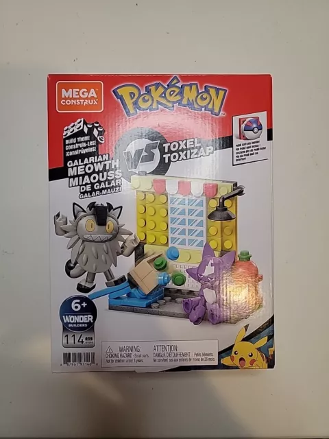 Mega Construx Pokémon Toxel Vs. Galarian Meowth Building Set