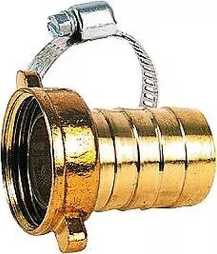 -anschluss Hahn Messing Geriffelt Mit Halsband Rohrschelle 20 X 27 MM 3/4 " Pipe