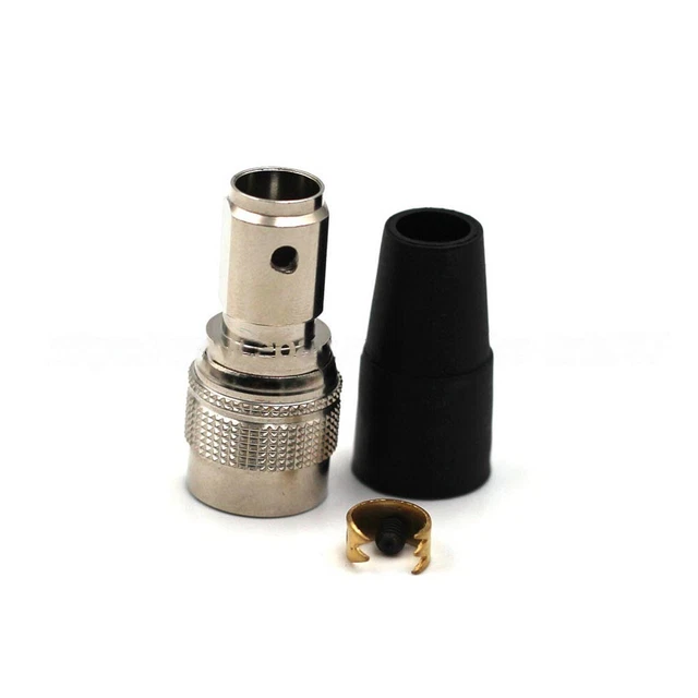 Enchufe conector de prensa en frío de baja frecuencia 14*32 mm latón 300 V chapado en oro