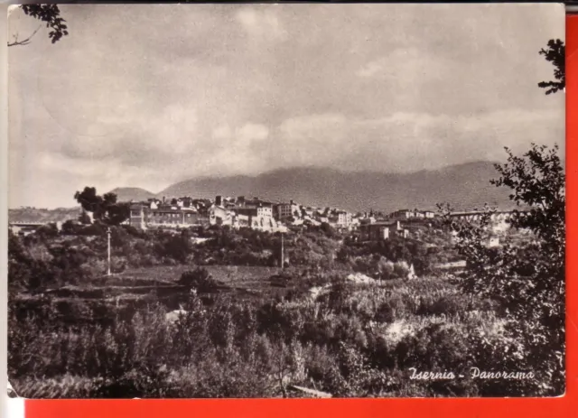 Cartolina  Isernia Citta'  B/N  Viaggiata 1955  Panorama