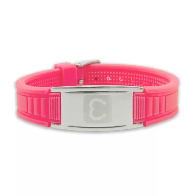 Unisex Rare Earth Magnetic Sports Bracelet for Therapy and Pain Relief - Pink