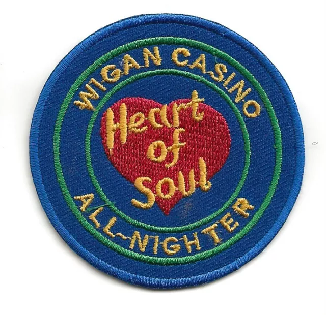NORTHERN SOUL : WIGAN CASINO ALL NIGHTER -  Embroidered Iron Sew On Patch