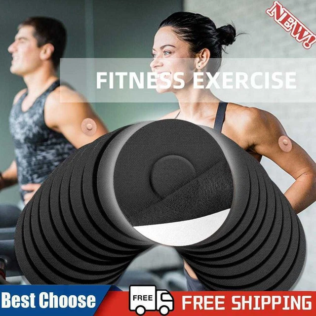 10x patch adesive impermeabili coperture sensore sportivo nastro overpatch (nero)