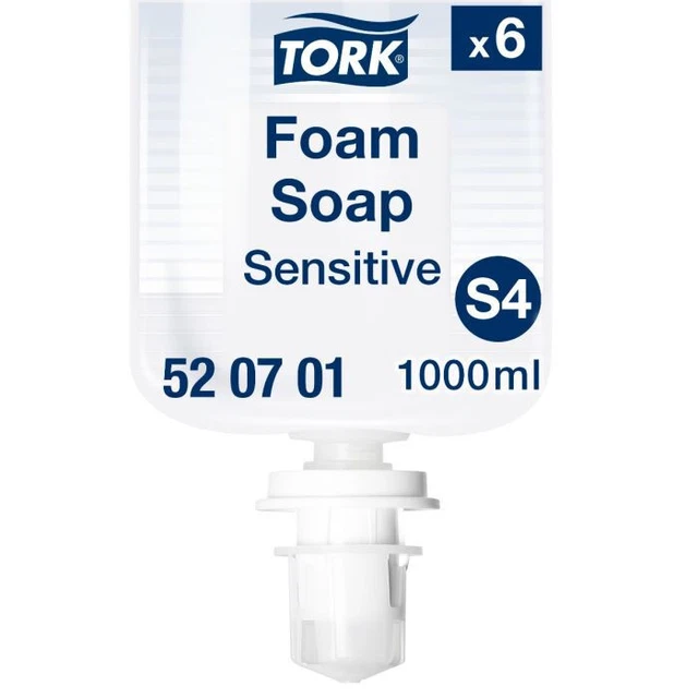 Tork 520701 sensitive savon carton de 6 bidon de 1L S4