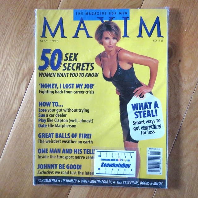 VINTAGE MAXIM MAGAZINE May 1996 50 Sex Secrets £3.99 PicClick UK