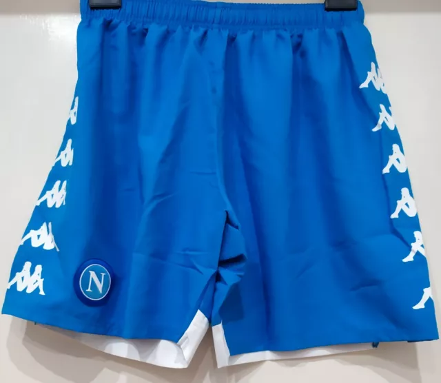 Shorts 💙💙💙SSC NAPOLI 💙💙💙kappa Kombat GARA azzurro Italia Serie A XXXL  New